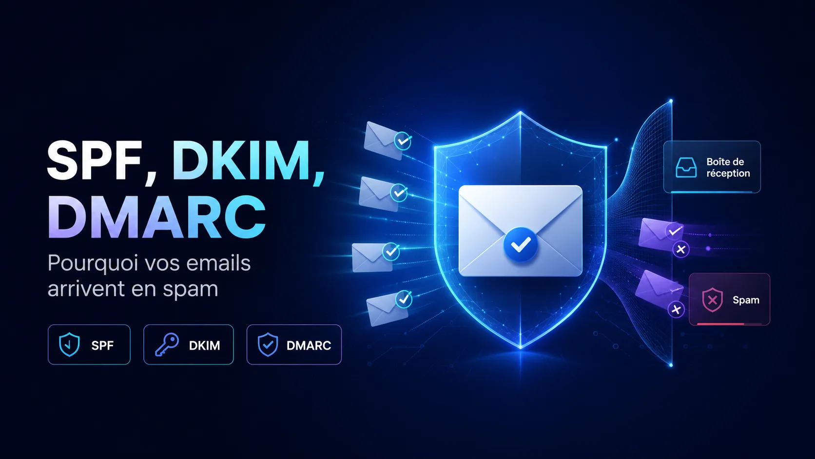 SPF, DKIM, DMARC : pourquoi vos emails arrivent en spam et comment y remédier